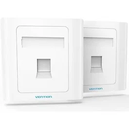 PLACA DE PARED TIPO 86 1 PUERTO RJ45 BLANCO VENTION